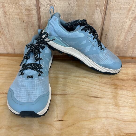 Altra Shoes - Altra Lone Peak 8 Women’s Trail Running Shoes Blue Gray Size 8.5 Excellent